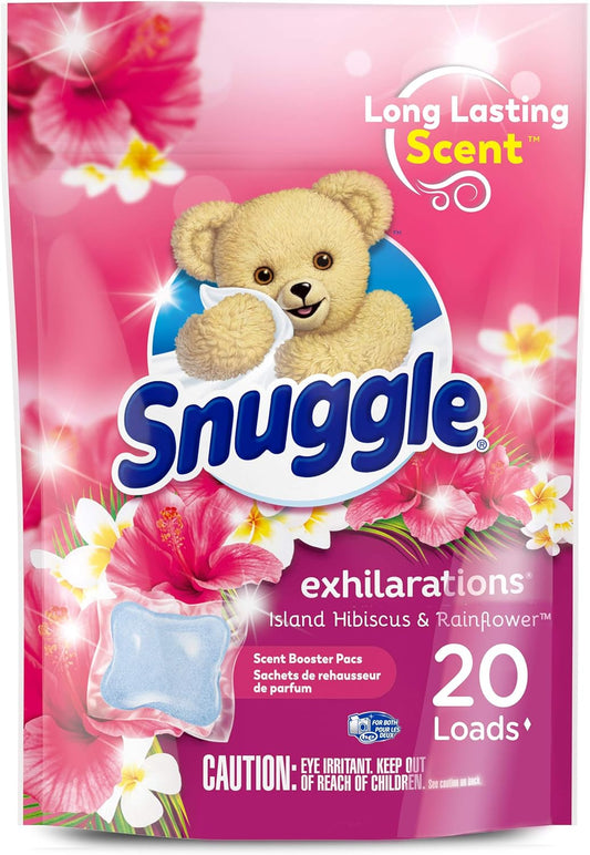 Snuggle-Exhilarations-In-Wash-Laundry-Scent-Booster-Pacs,-Island-Hibiscus-3606