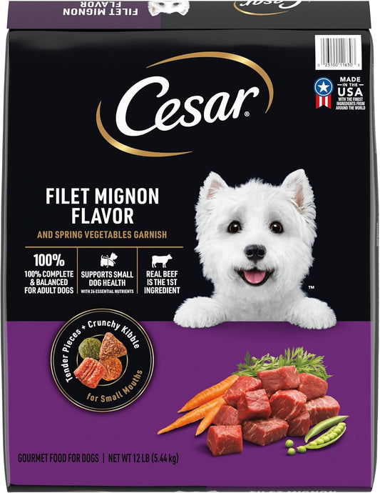 Cesar-Small-Breed-Dry-Dog-Food-for-Small-Dogs,-Filet-Mignon-Flavor-and-2599
