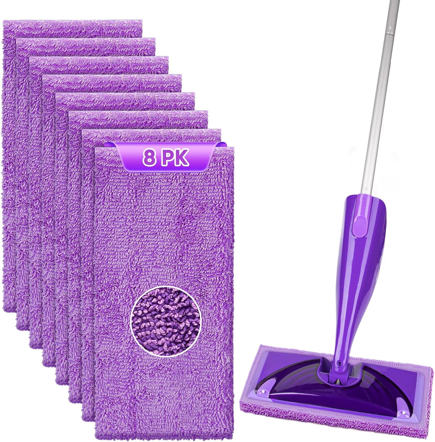 HOMEXCEL-Microfiber-Pads-Compatible-with-Swiffer-Wet-Jet-15"x5.5",-Reusable-Pad-Refills,-Machine-Washable-Replacements-f-585