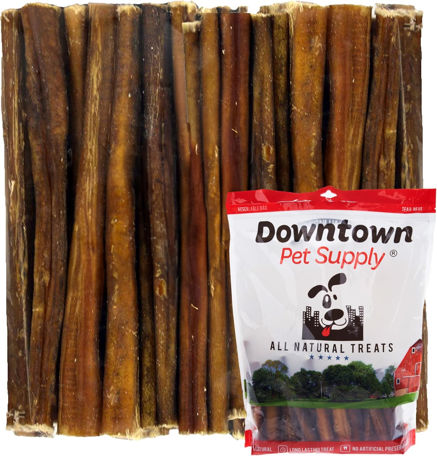 Downtown-Pet-Supply-Bully-Sticks-for-Dogs,-Junior-Size-(6",-12-Pack)-Free-895