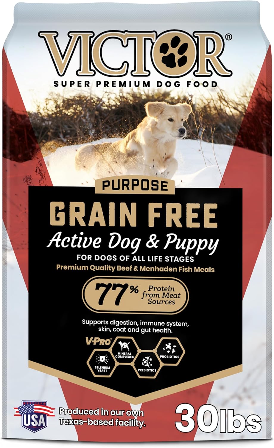 Comida-para-cachorrito-y-perro-Victor-Dog-Food,-para-2008