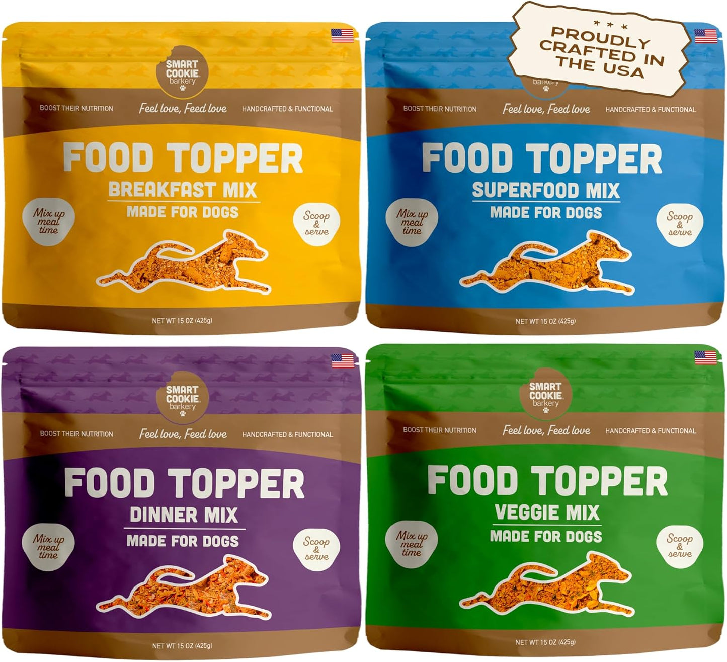 Smart-Cookie-Decoración-de-comida-natural-para-perros,-paquete-532
