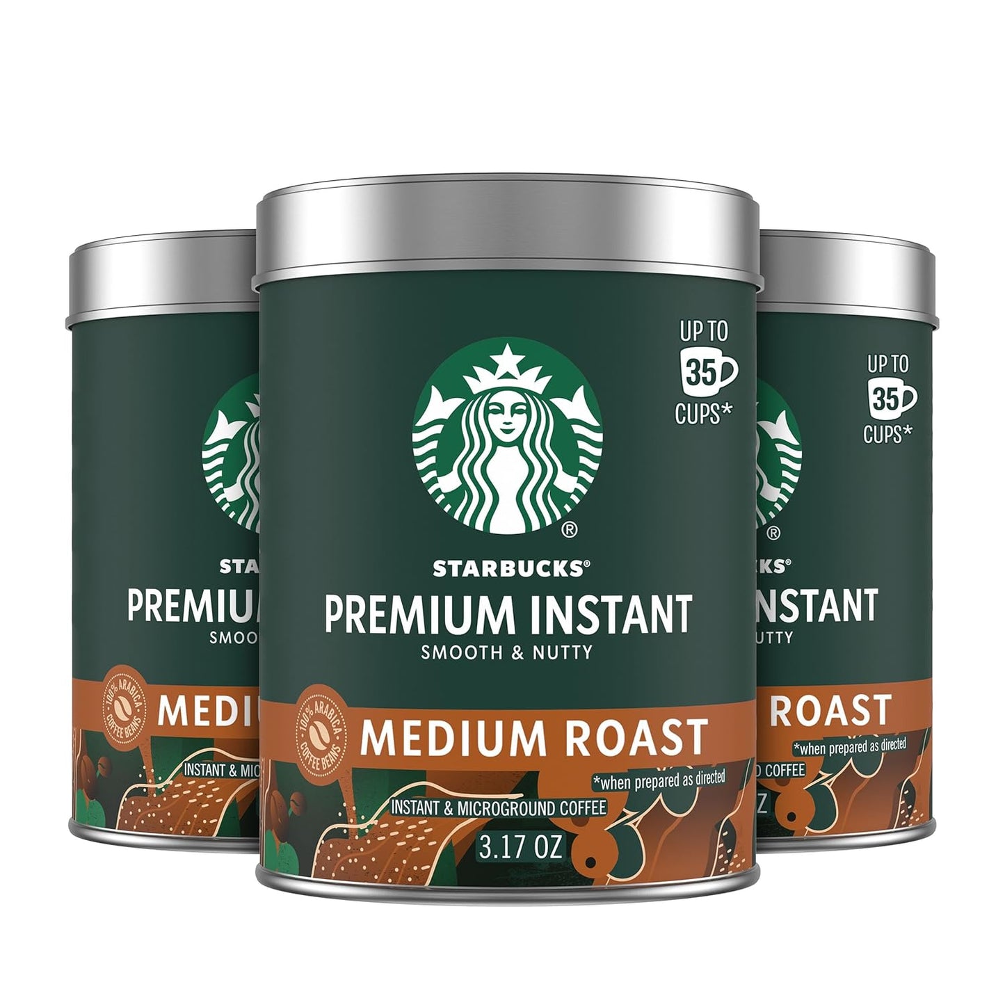 Starbucks-Premium-Instant-Coffee,-Medium-Roast-Coffee,-Arabica-Beans,-Three-3.17-oz-Tins-3134