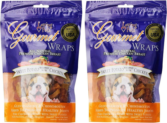 Loving-Pets-Gourmet-Sweet-Potato-&-Chicken-Wraps-Dog-Treats-with-and-4
