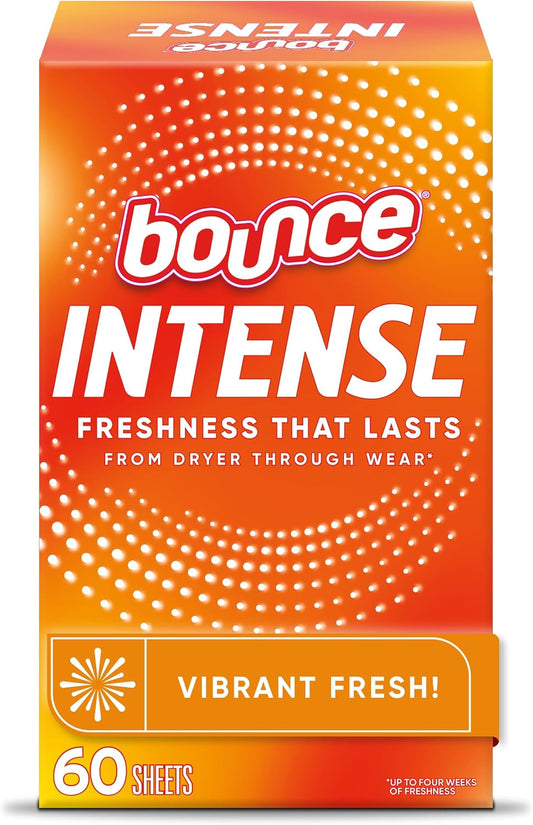 Bounce-Intense-Dryer-Sheets,-Vibrant-Fresh,-60-Count,-Scent-Boosting-Dryer-Sheet-1414