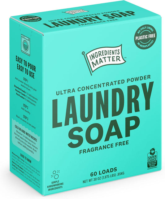 Ingredients-Matter-Powder-Laundry-Soap---Fragrance-Free,-Hypoallergenic-Detergent,-Natural-&-263