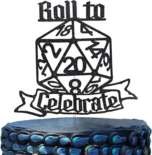 Festus-D20-Dice-DnD-Birthday-Cake-Topper,-4273