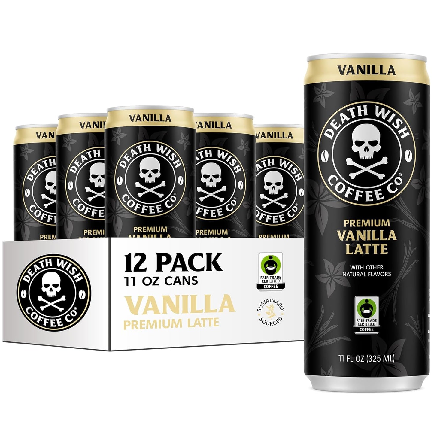 Death-Wish-Coffee,-Café-helado,-café-frío,-0.28-oz-de-proteína,-justo2742