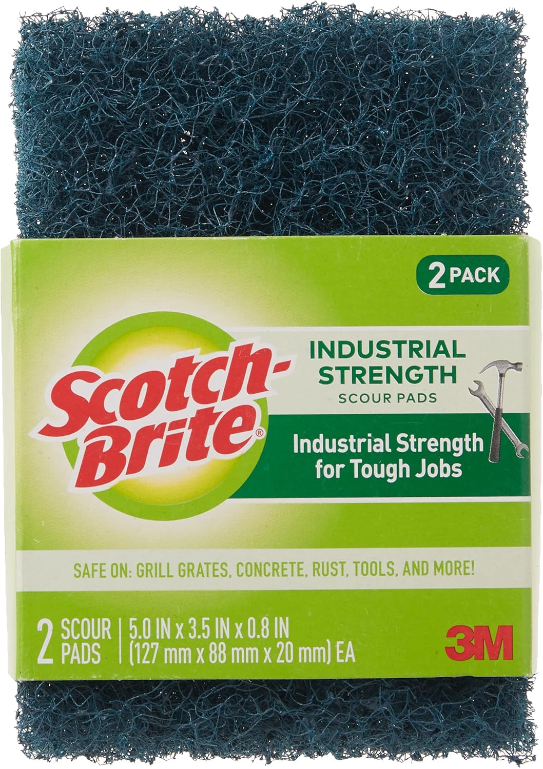 Scotch-Brite-Heavy-Duty-Industrial-Strength-Scour-Pad,-2-Scour-Pads-796