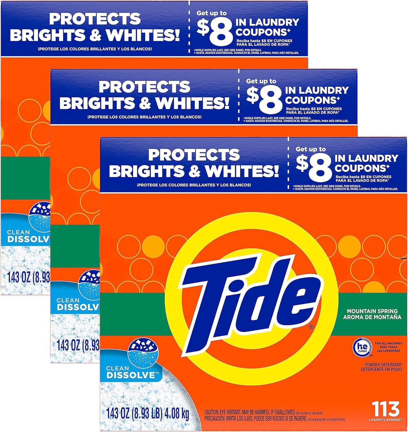 Tide-Powder-Laundry-Detergent,-Mountain-Spring,-143-oz-(Packaging-May-443