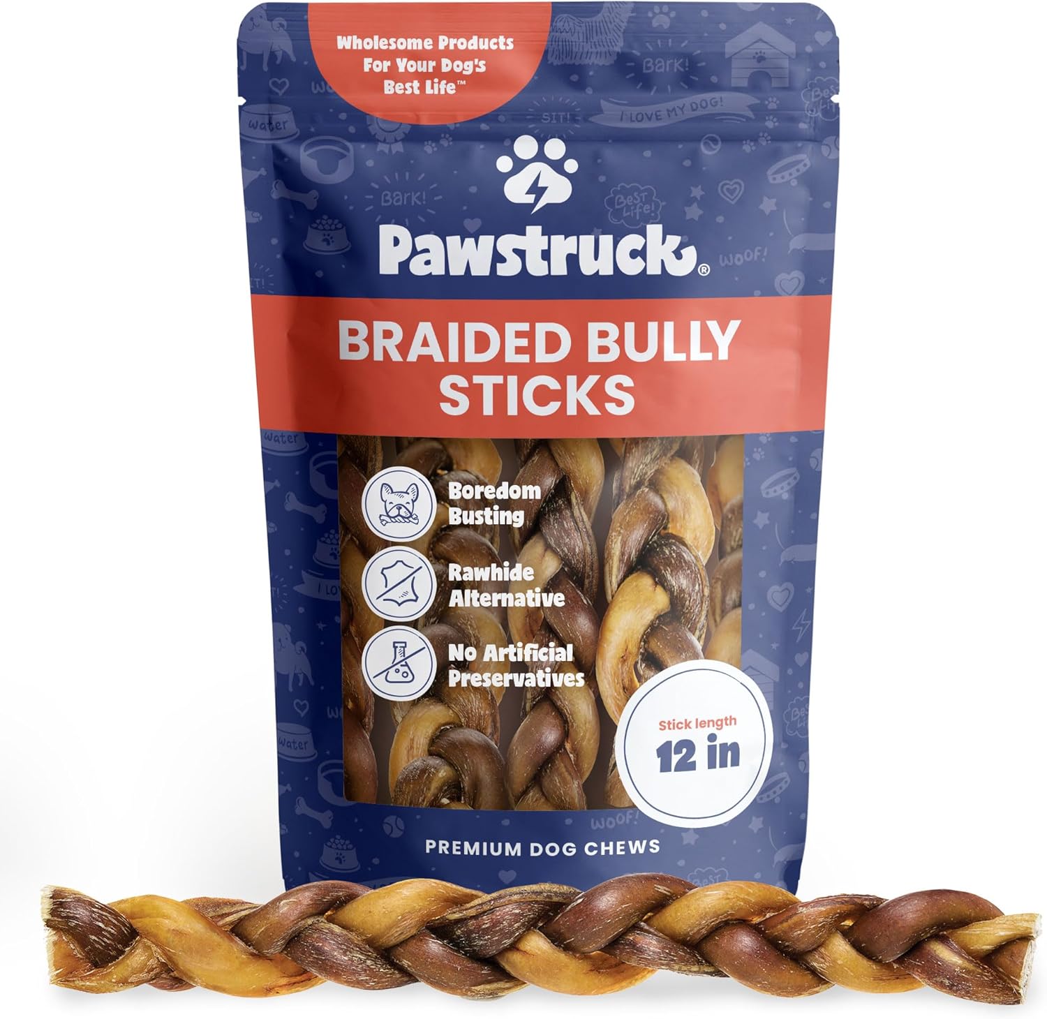 Natural-12"-Braided-Bully-Sticks-for-Dogs-–-3678