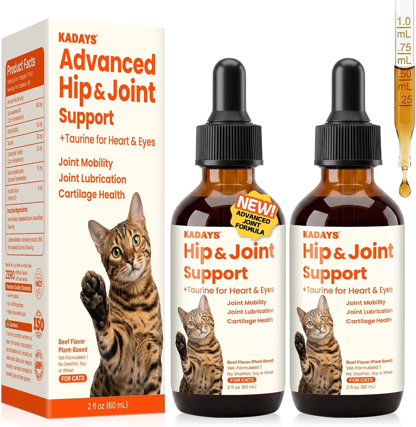 Liquid-Glucosamine-for-Cats-2-Pack,-Hip-&-Joint-Pain-Relief-Drop-Supplement-|-1219