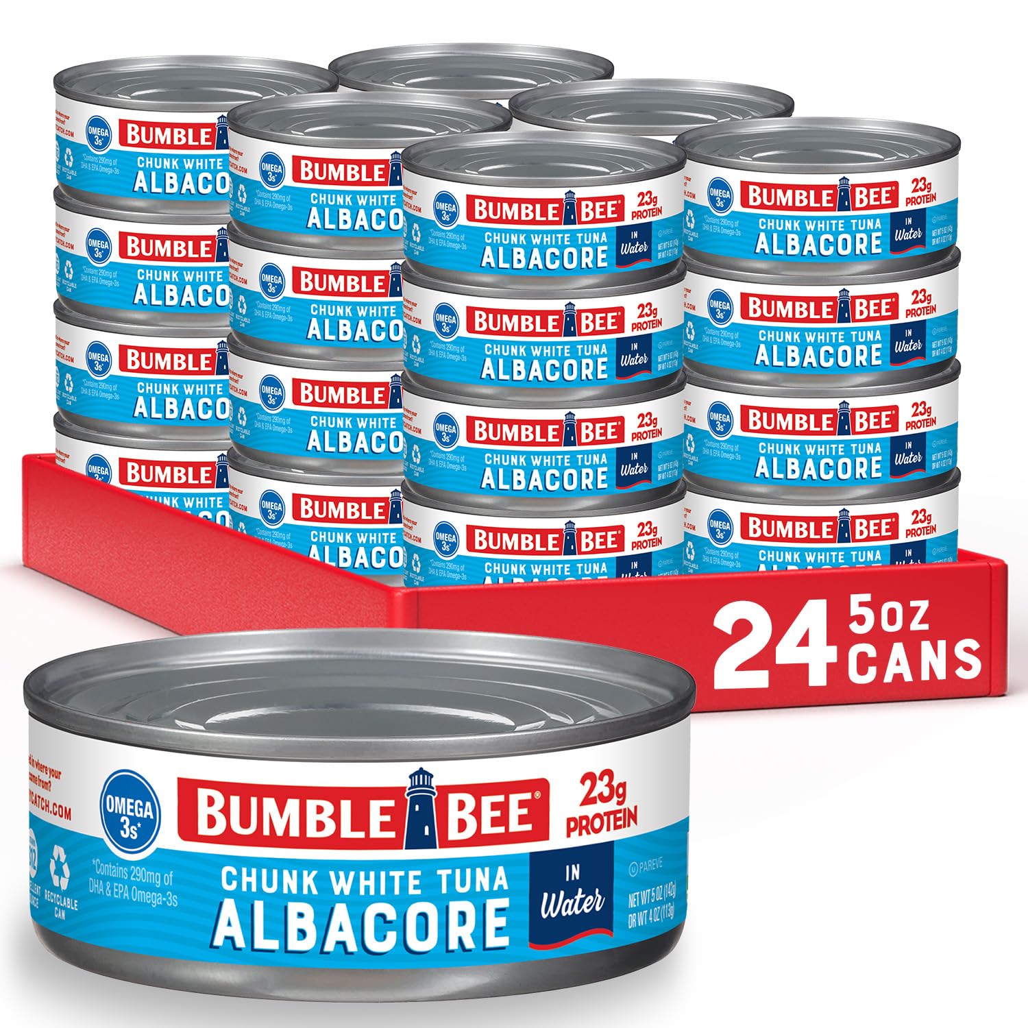 Bumble-Bee-Chunk-White-Albacore-Tuna-in-Water,-5-oz-Can-(Pack-of-625