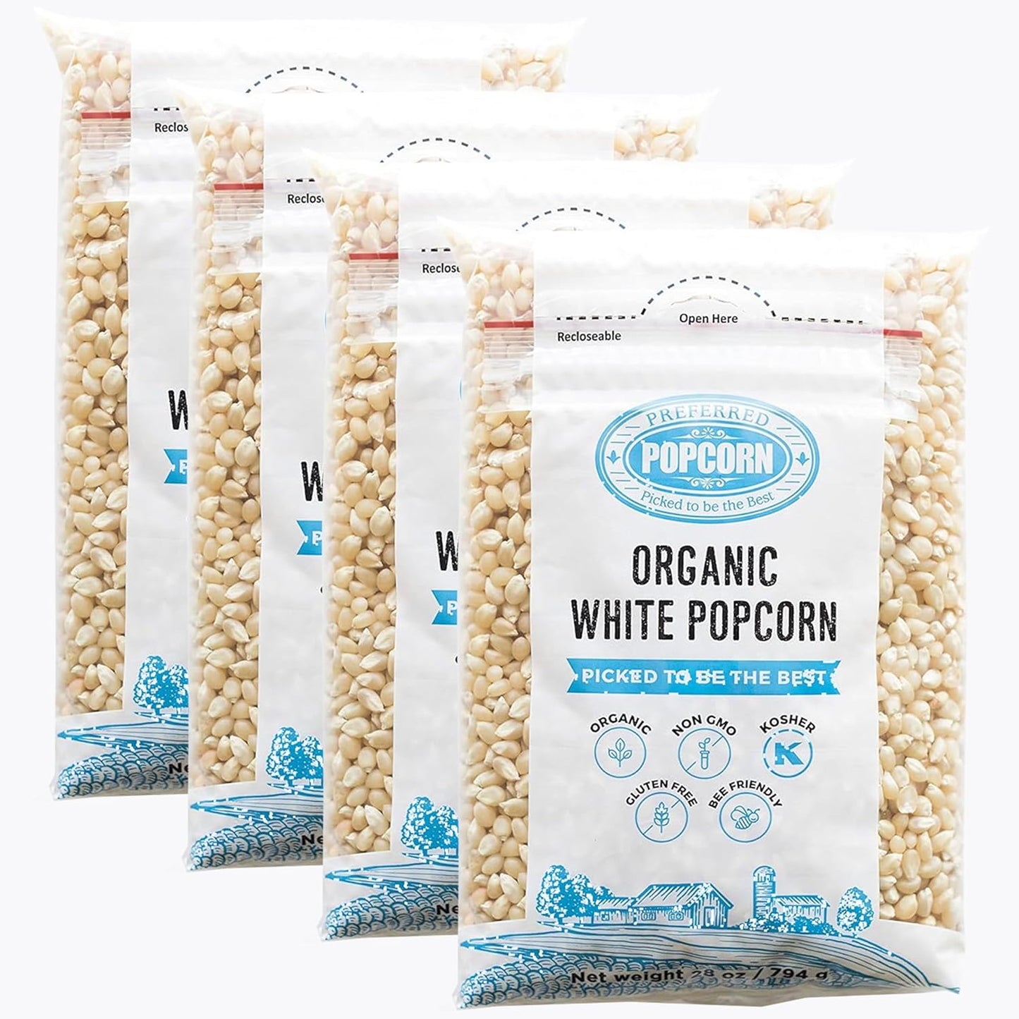 Preferred-Popcorn-Organic-White-Popcorn,-28-Ounce-Bag,-1754