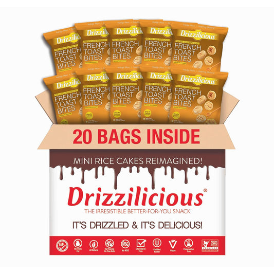 Drizzilicious-Mini-Flavored-Rice-Cakes-French-Toast---Rice-Crisps,-Healthy--Snack-for-Adults-Kids,-1095