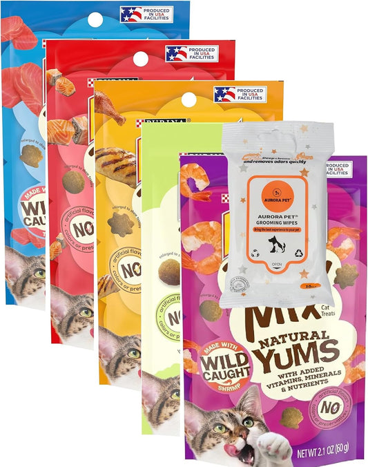 (5-Pack)-Natural-YUMS-Cat-Treats-(Salmon,-Tuna,-Chicken,-Shrimp,-Catnip)-2.1-oz-Each-with-367
