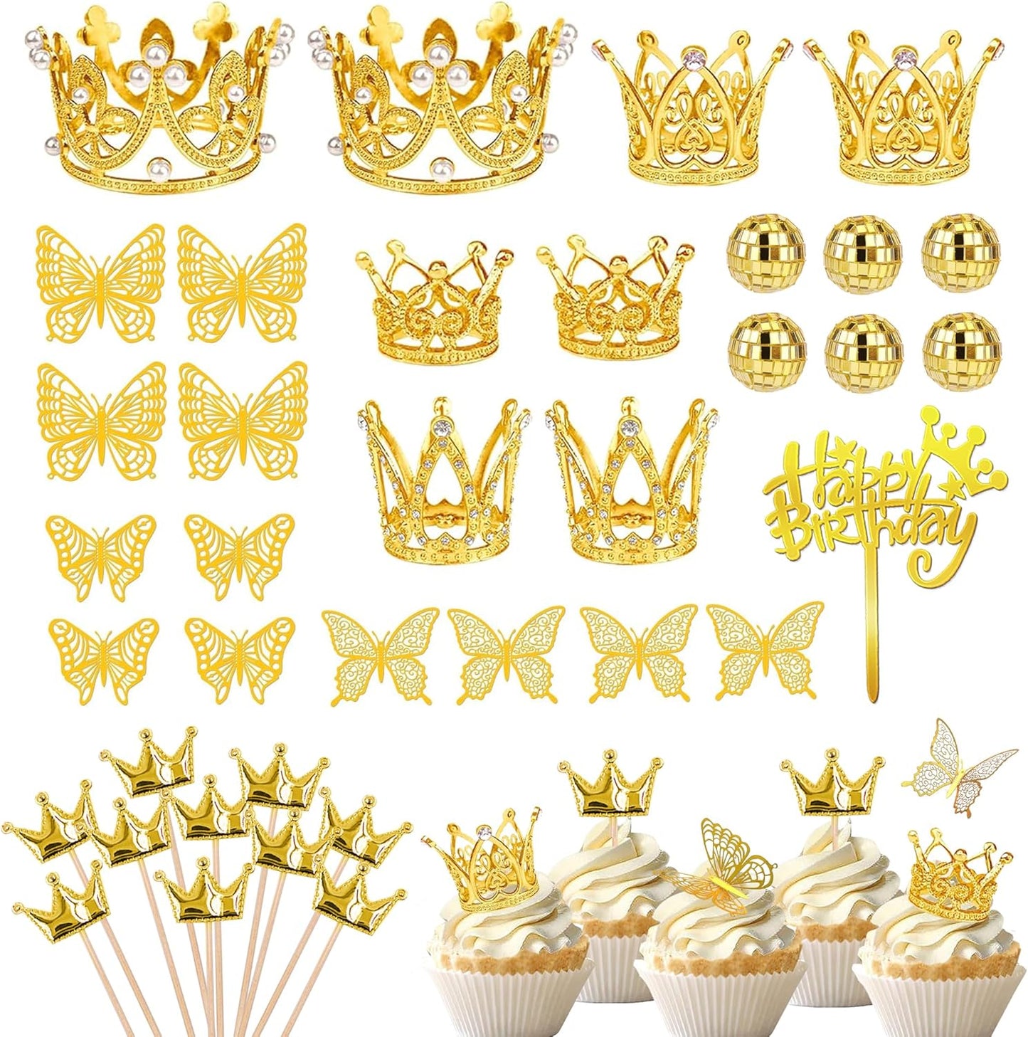 DRWATE-37-Pcs-Crown-Cake-Topper-Mini-2592