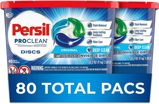 Persil-ProClean-Laundry-Detergent-Discs,-Original,-40-Count,-Pack-of-3014