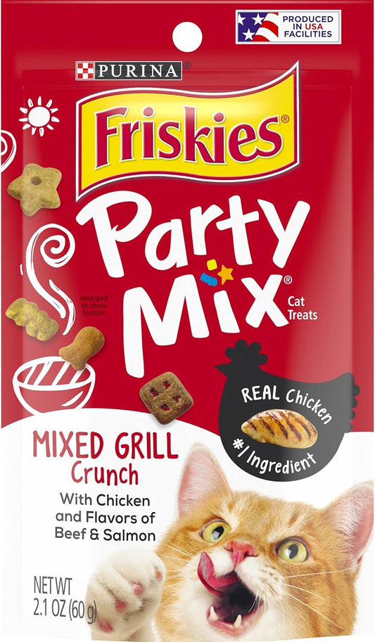 Purina-Friskies-Party-Mix-Cat-Treats-(Mixed-Grill-Crunch,-2.1-Ounce-(Pack-of-6))-32