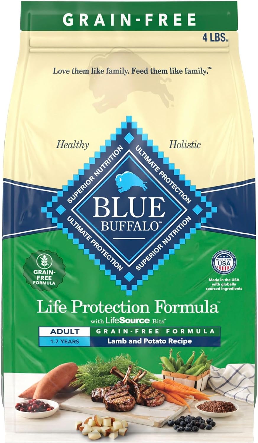 Blue-Buffalo-Life-Protection-Formula-Natural-Grain-Free-Adult-Dry-Dog-Food,-with-825