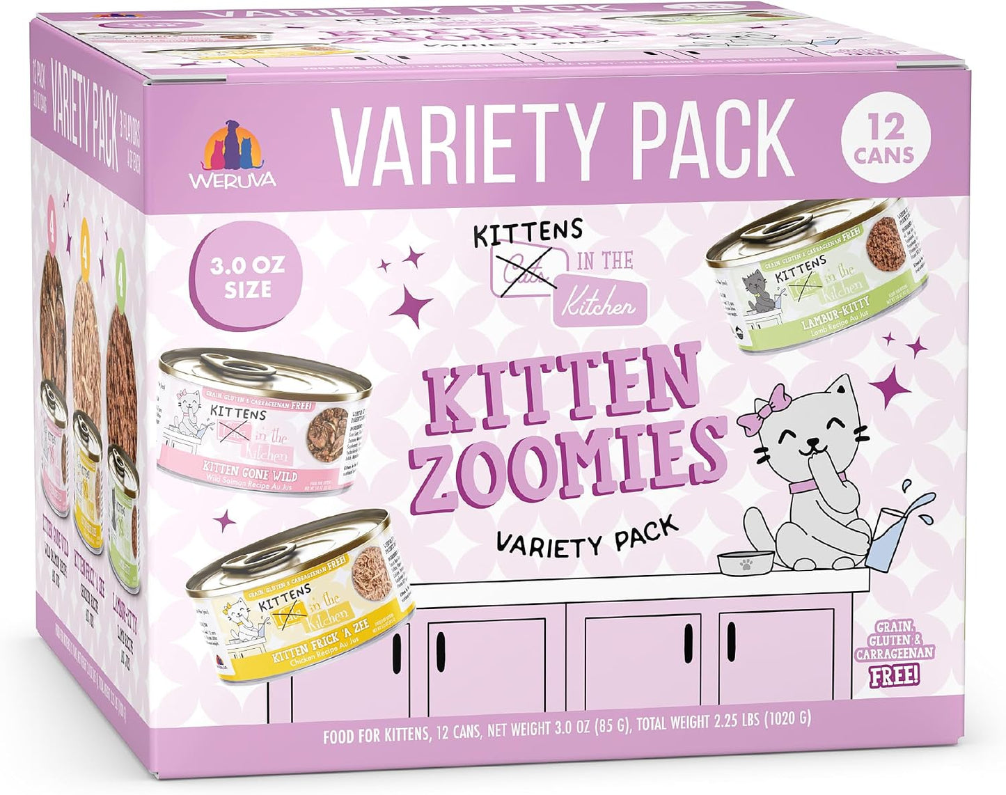 Weruva-Cats-in-The-Kitchen-Kitten,-Kitten-Zoomies-Variety-Pack,-3oz-Can-(Pack-1447