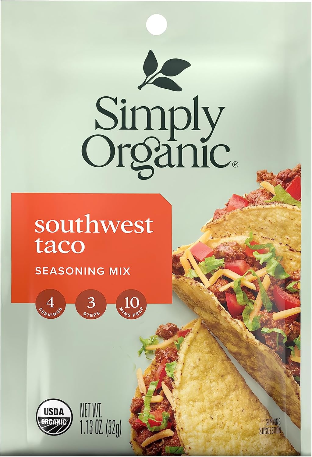 Simply-Organic-Southwest---Condimento-para-tacos,-certificado-orgánico,-1.13-paquete-1136