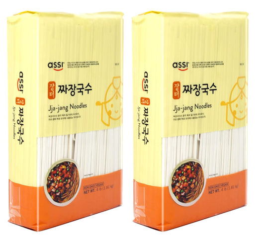Assi-Brand-Oriental-Style-Noodle-(Pasta)-Dried-Noodles,-Jjajang,-WT:-512