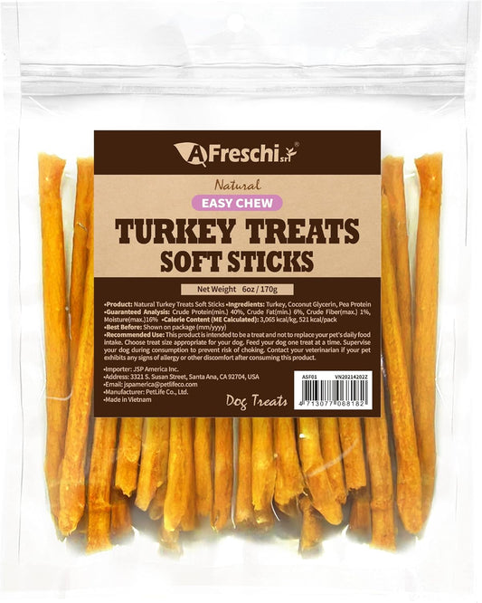 Afreschi-Soft-Turkey-Stick-Dog-Treats-–-6oz,-3883
