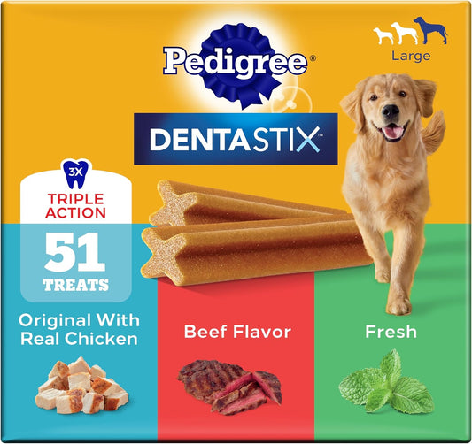 Pedigree-Dentastix-Large-Dog-Treats,-Original,-Beef-&-Fresh,-2.73-lb.-Pack-2970