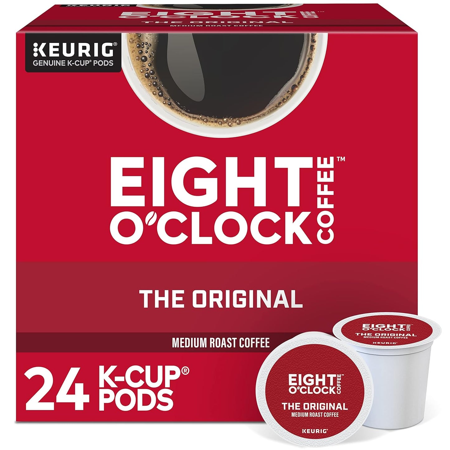 Eight-O'Clock-Coffee-The-Original,-Single-Serve-Keurig-K-Cup-Pods,-Medium-Roast-Coffee,-24-2427