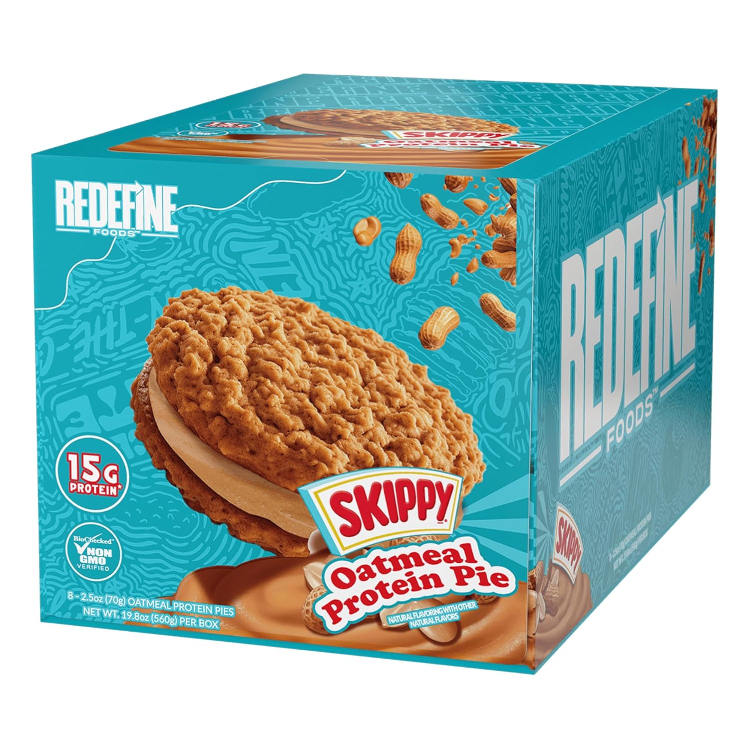 Redefine-Foods-Oatmeal-Protein-Pie,-SKIPPY-Peanut-Butter---8-Count----15g-of-Per-323