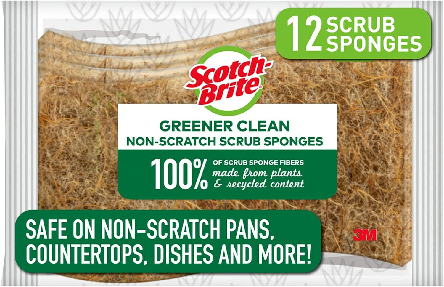 Scotch-Brite-Greener-Clean-Non-Scratch-Scrub-Sponges,-For-Washing-Dishes-and-1463