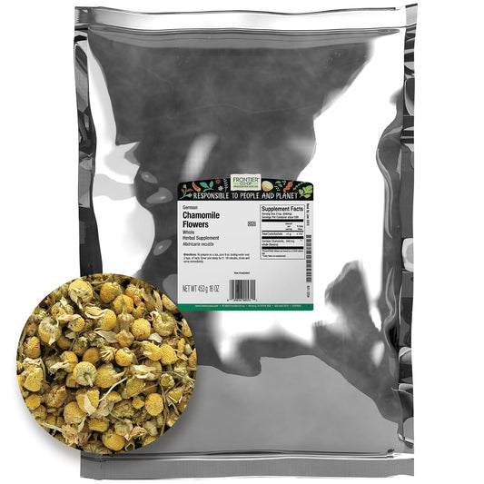 Frontier-Chamomile-Flowers,-German-Whole-(double-Cleaned),-16-Ounce-Bag-----1096