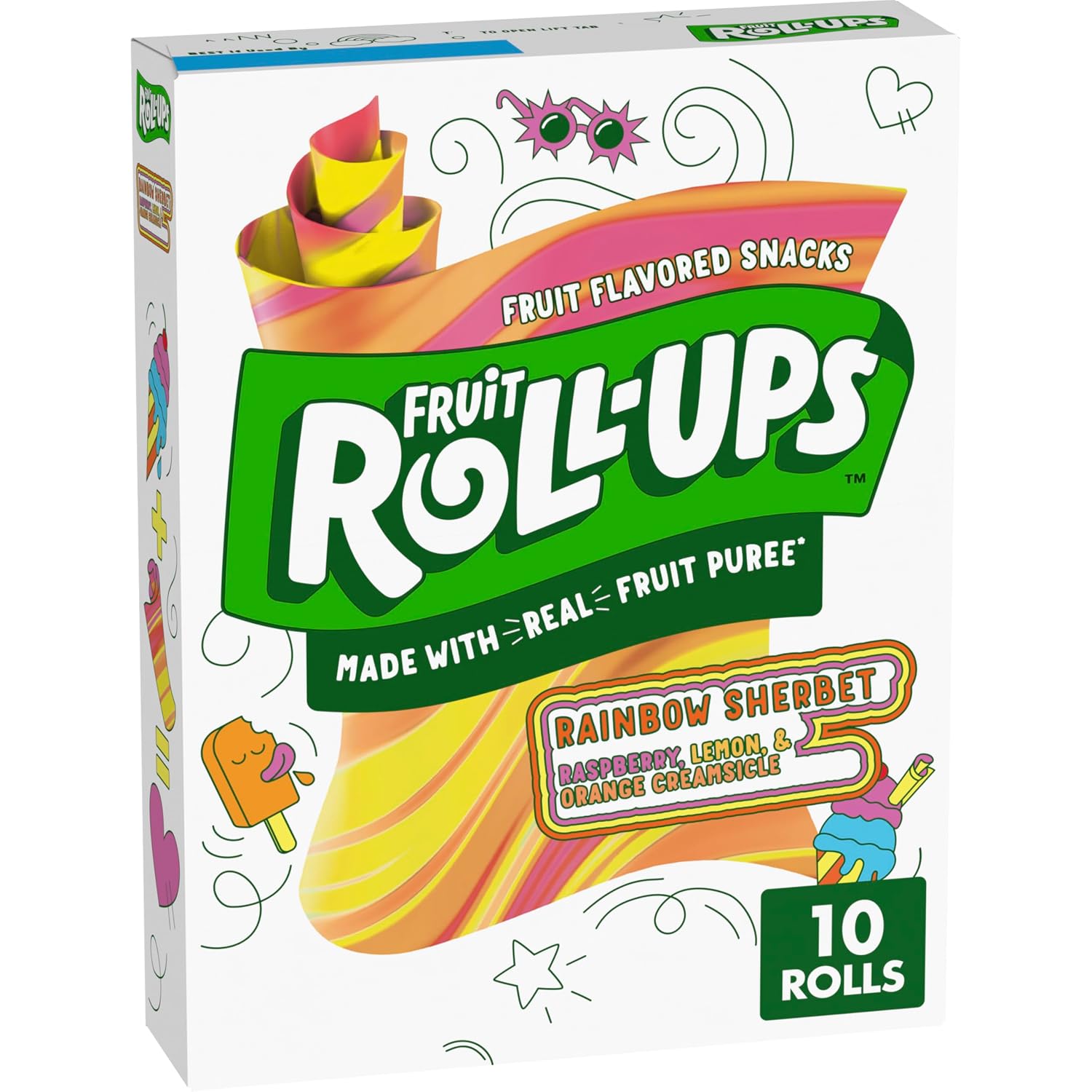 Fruit-Roll-Ups-Rainbow-Sherbet-Fruit-Snacks,-10-ct,-5-oz-|--Gluten-Free,-Raspberry,-&-583