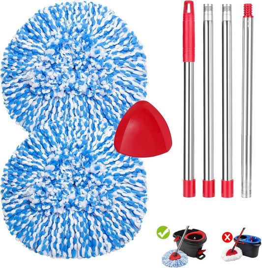 2-Pack-Spin-Mop-Replace-Head-Compatible-for-Oceda-EasyWring-1173