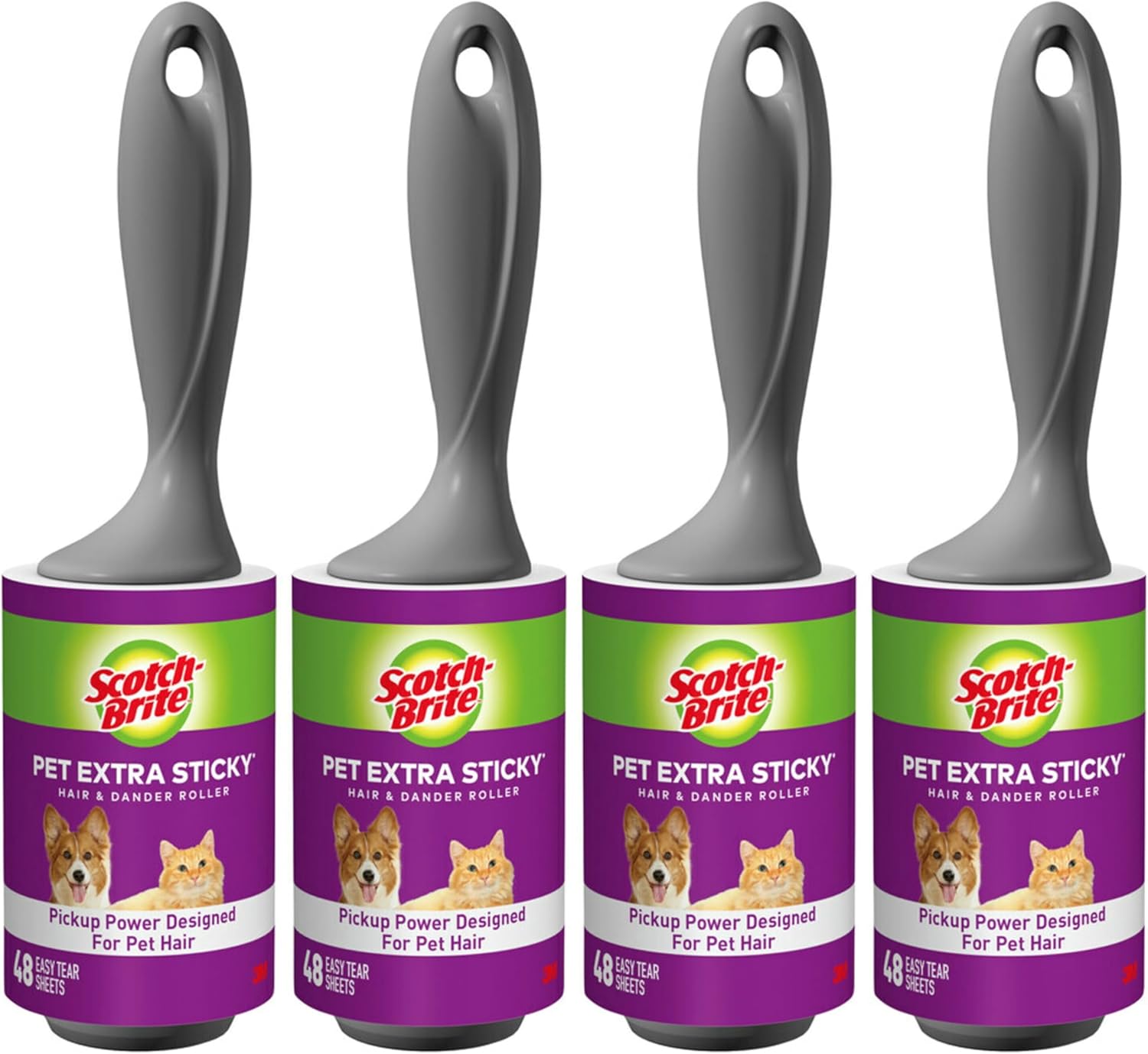 Scotch-Brite-Pet-Hair-Pickup-Extra-Sticky-Lint-Roller,-Designed-for-3862