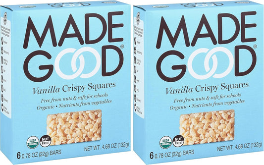 MadeGood-Vanilla-Crispy-Squares,-6-Healthy-Snacks,-0.78oz---Pack-of--2----437
