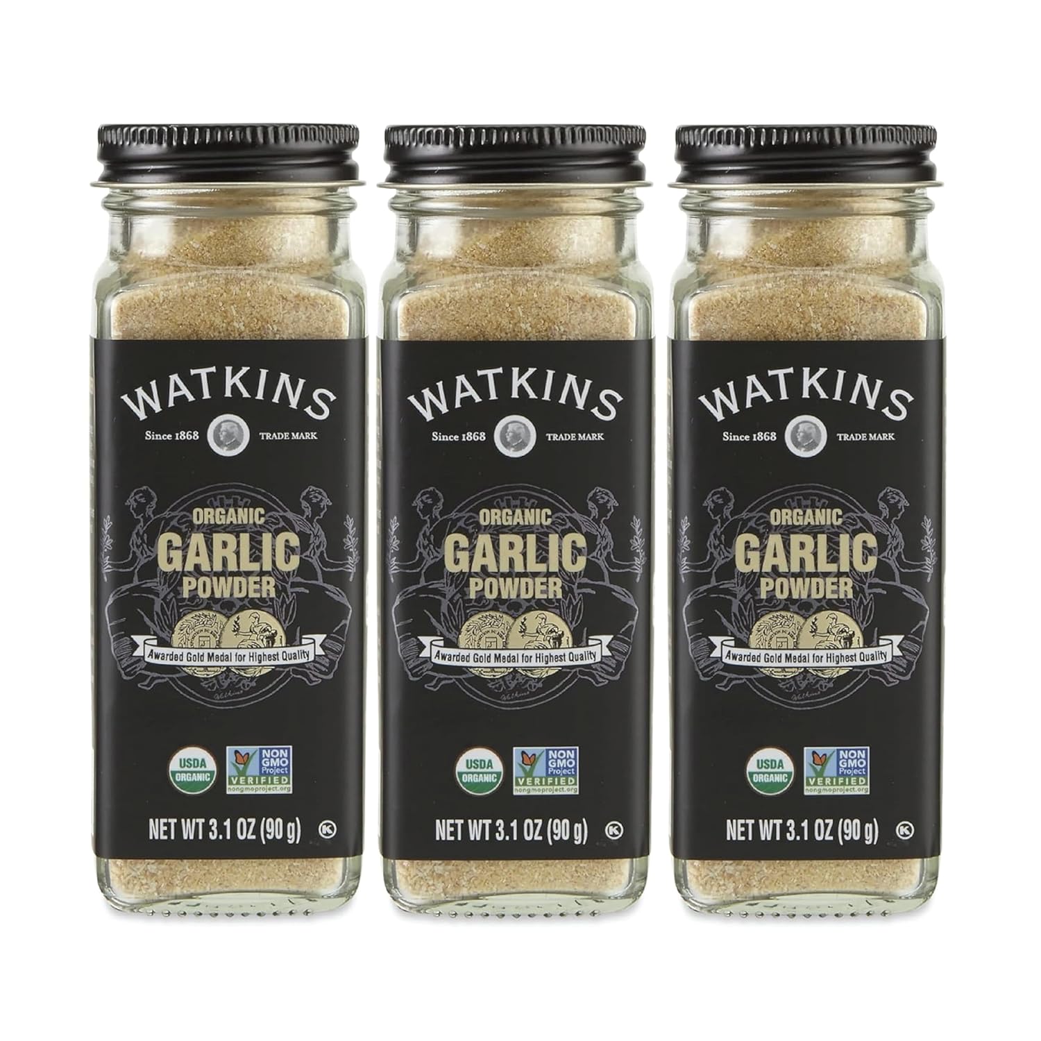 Watkins-Gourmet-Organic-Spice-Jar,-Garlic-Powder,-3.1-Ounce-Jar,-3-Count-577