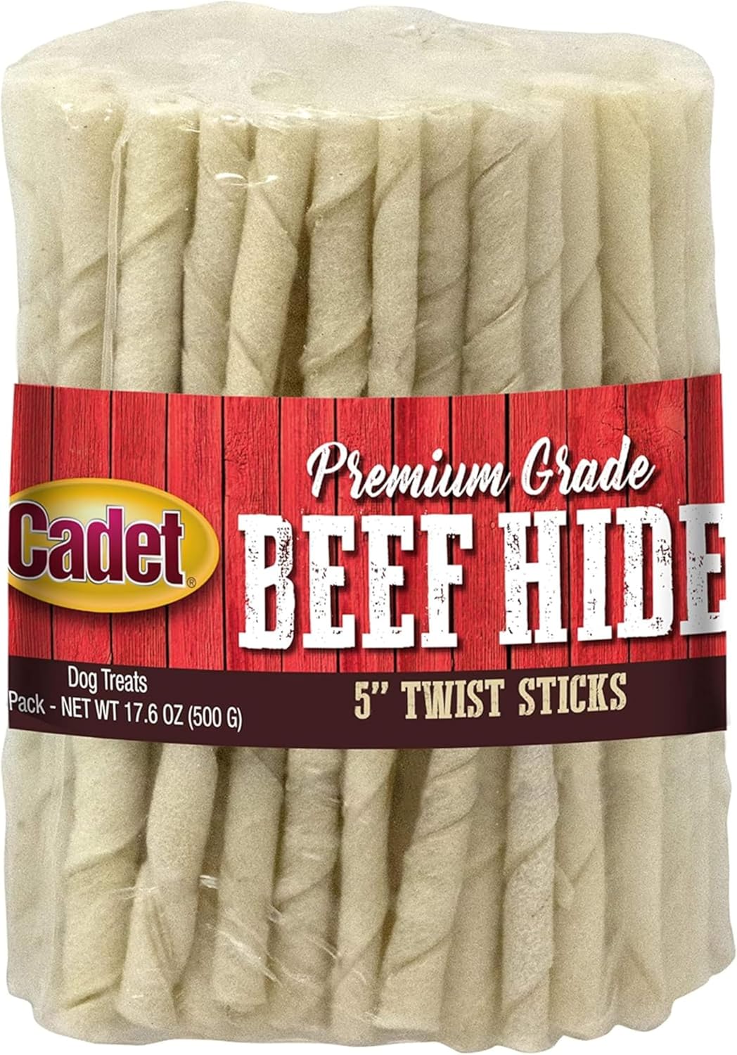 Cadet-Premium-Grade-Beef-Hide-for-Dogs,-Long-Lasting-Rawhide-Twist-Sticks,-1354