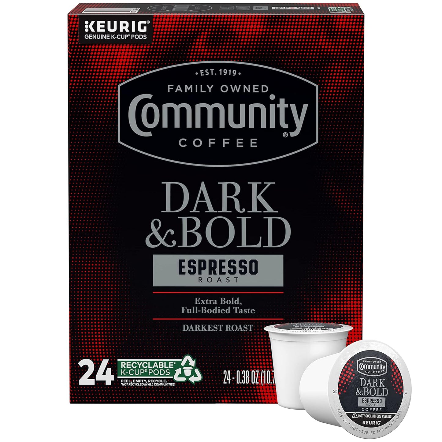 Community-Coffee-Dark-&-Bold-Espresso-Roast-24-Count-Coffee-Pods,-Compatible-with-2806