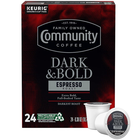 Community-Coffee-Dark-&-Bold-Espresso-Roast-24-Count-Coffee-Pods,-Compatible-with-2806