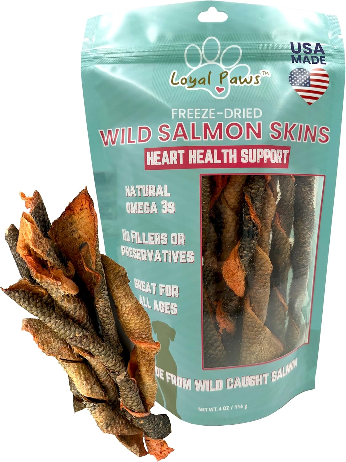 Wild-Salmon-Skin-Dog-Treats,-USA-Made,-Freeze-Dried,-Heart-Health-Support,-Omega-3,-1158