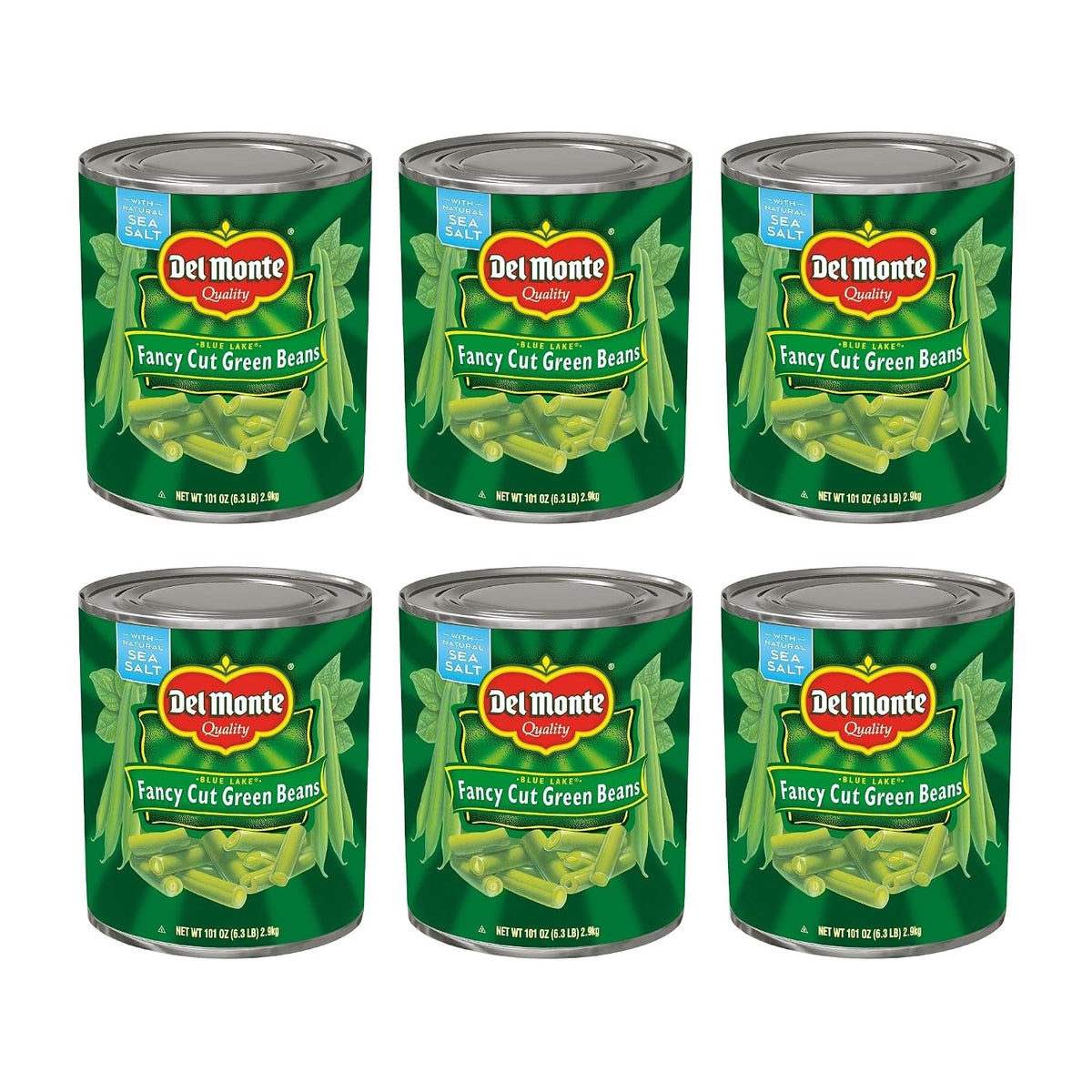 Del-Monte-Blue-Lake-Fancy-Cut-Green-Beans,-Canned-Vegetables,-6.31-lb,-758