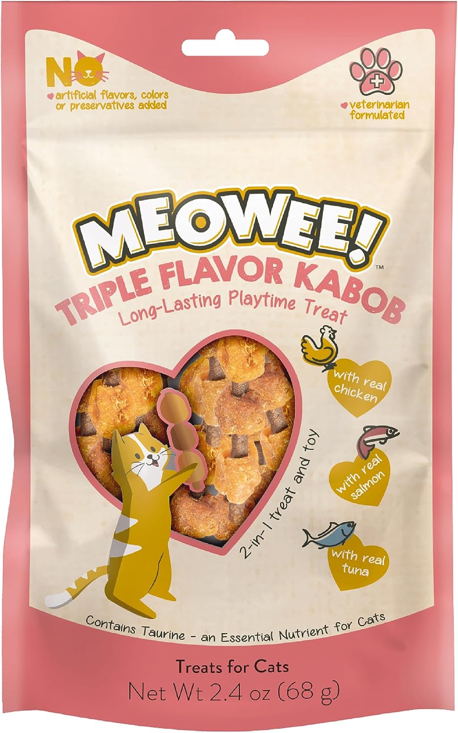 Triple-Flavor-Kabobs-Cat-Treat,-2.4-Ounce-Bag,-Playtime-3