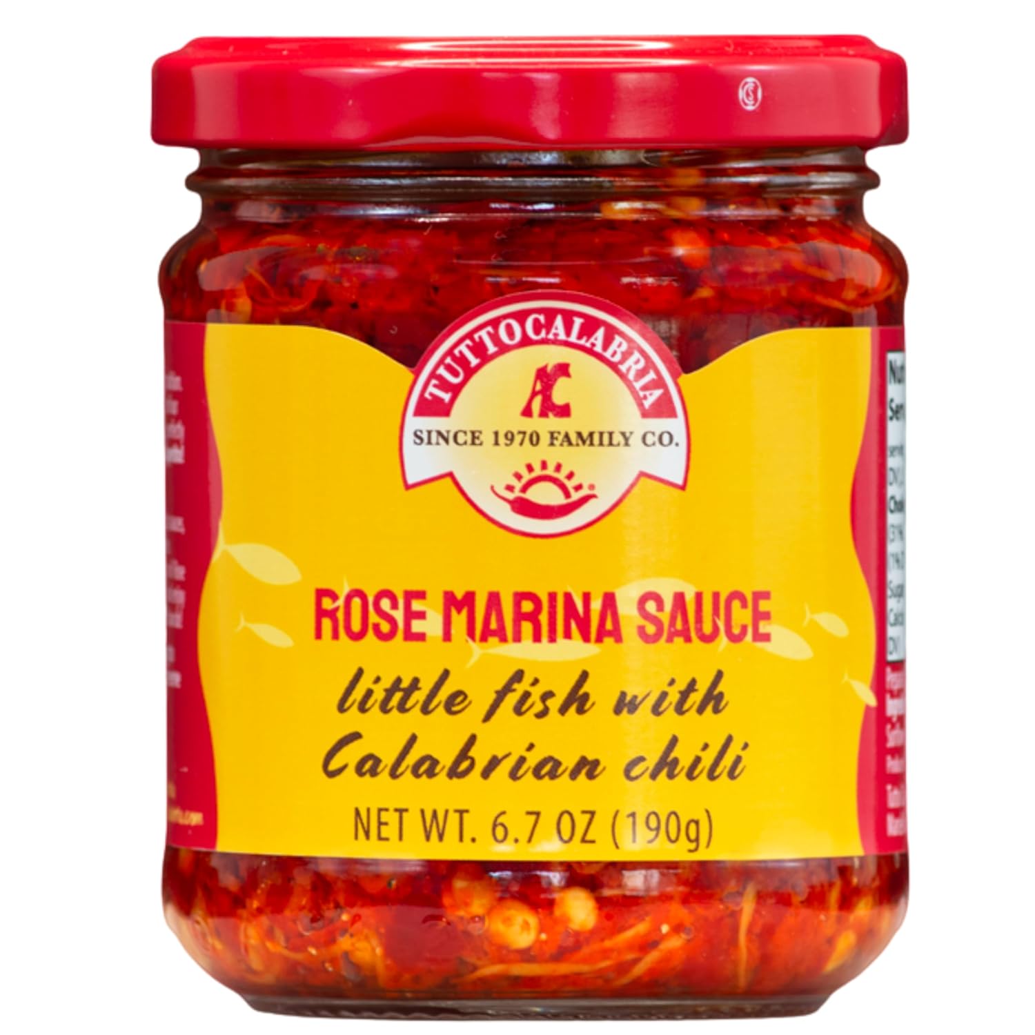 TUTTOCALABRIA-TuttoCalabria,-Rose-Marina-Sauce,-6.7oz-(190-gr),-Spicy-Calabrian-baby-fish,-780