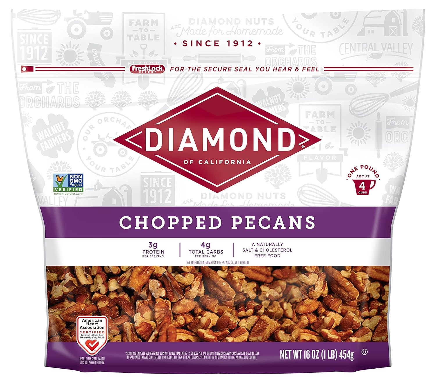 Diamond-of-California-Chopped-Pecans,-16-oz,-1-1909