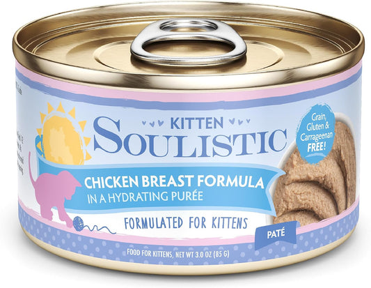 Soulistic-Kitten,-Chicken-Breast-Formula-in-Hydrating-Purée,-3oz-Can,-Pack-of-12-764