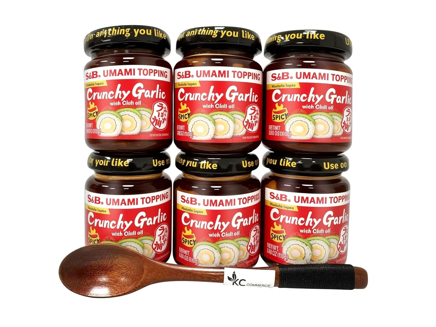 S&B-Chili-Oil-With-Crunchhy-Garlic-3.9oz-Pack-of-6-Bundle-with-884