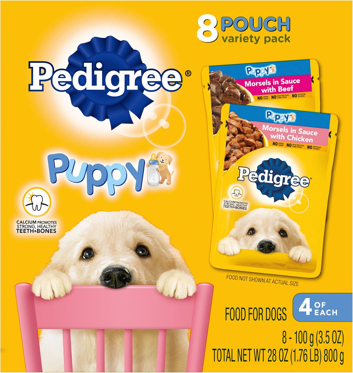 Pedigree-Puppy-Soft-Wet-Dog-Food-8-Count-Variety-Pack,-3.5-Oz-Pouches,-8-2044