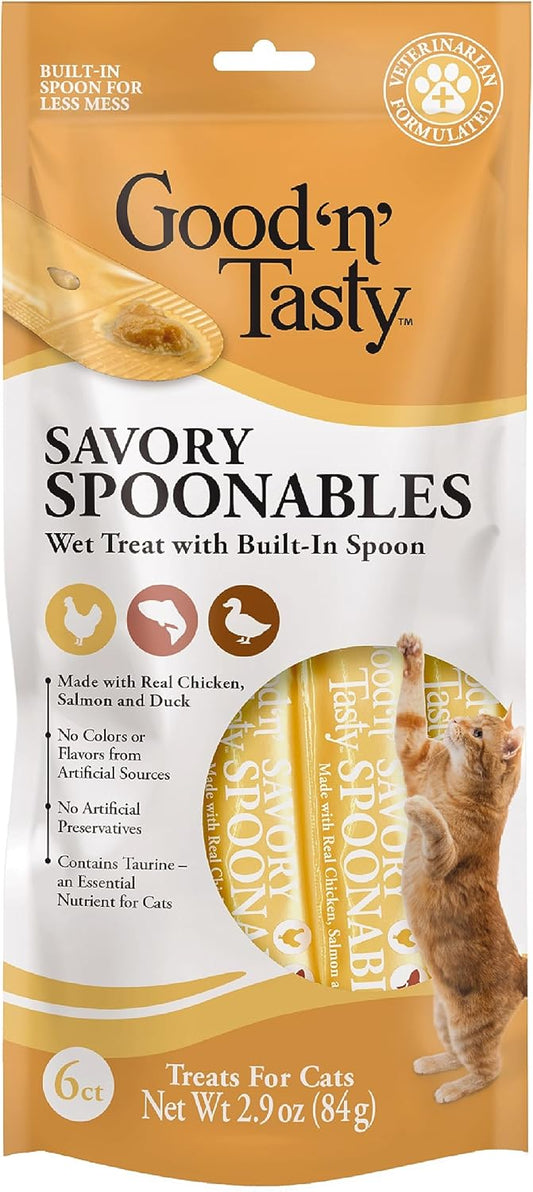 Savory-Spoonables-with-Real-Chicken,-Salmon-&-Duck,-Count-3